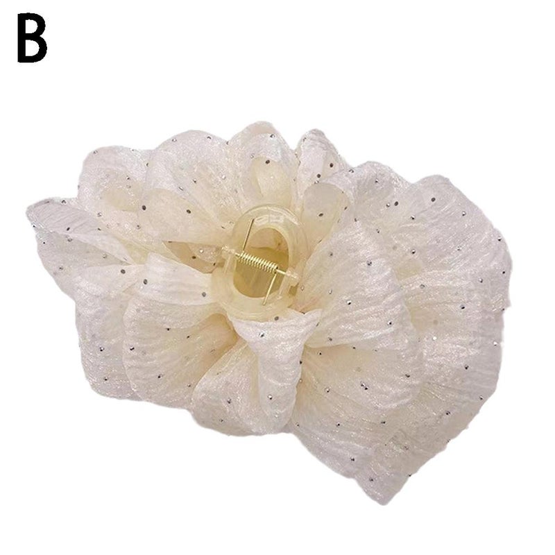 Cloud Bubble Hair Clip, Mesh Bow Hair Clip, Meteor Shower Hair Clip, New Princess Hair Accessory for the Back of the Head